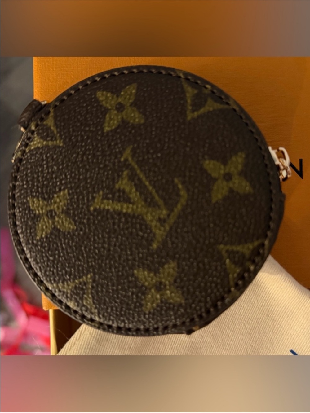 Fashion Inspired Vivienne Winter Skiing Monogram Coin Purse - Picture 4 of 8
